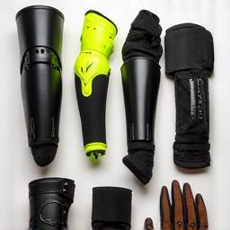 Archery armguards and shooting gloves for protection